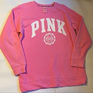 VS Pink Oversized Crewneck Sweatshirt